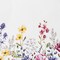 Threadmade Home Poppy Wildflower Bordered Tablecloth, Multicolor - 60"W x 144"L